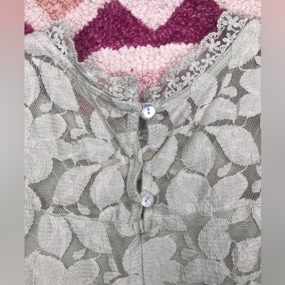 Sage green Mini Altar’d State Lace Dress Size Large - Picture 12 of 12